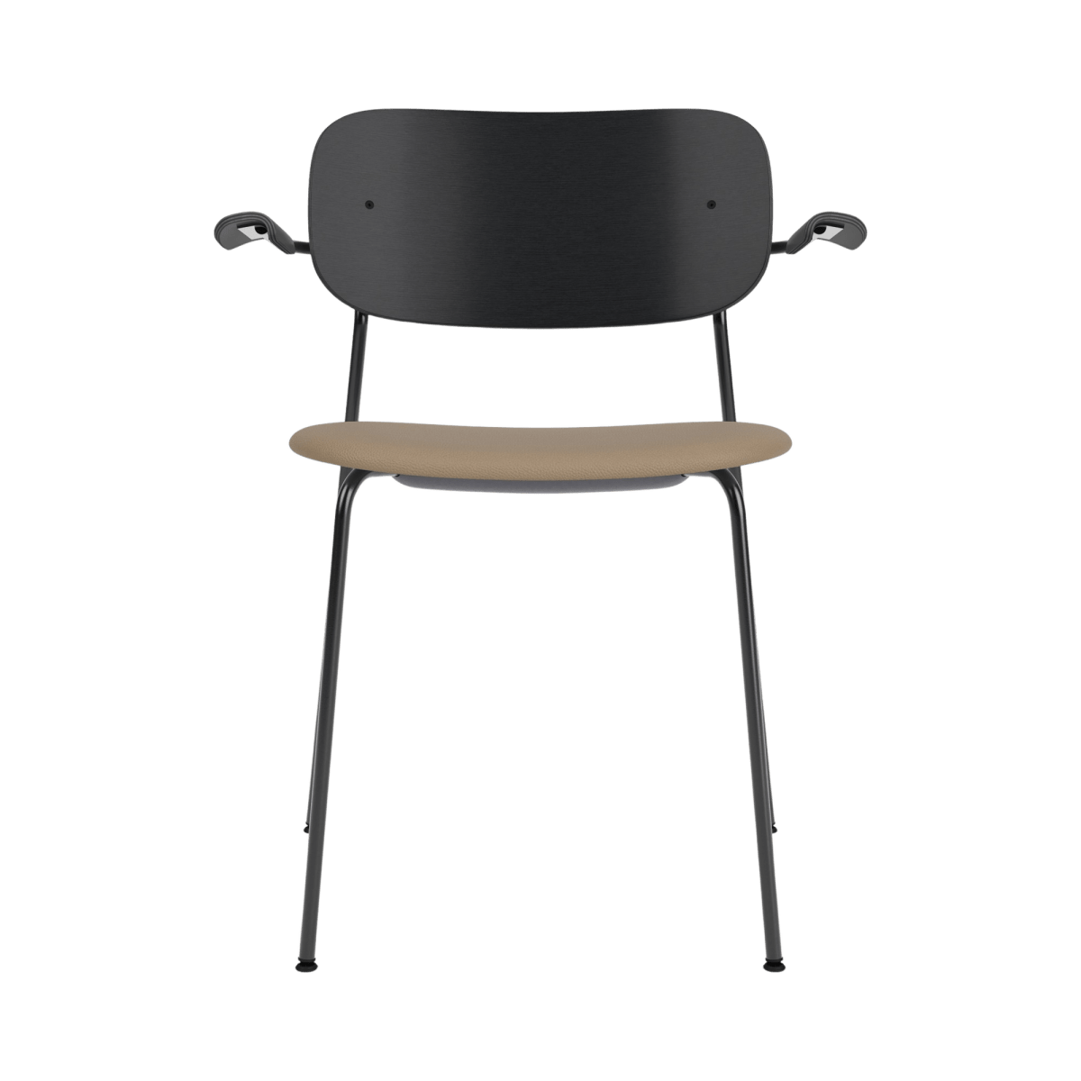 Audo Co Dining Chair, With Arms, Partially Upholstered