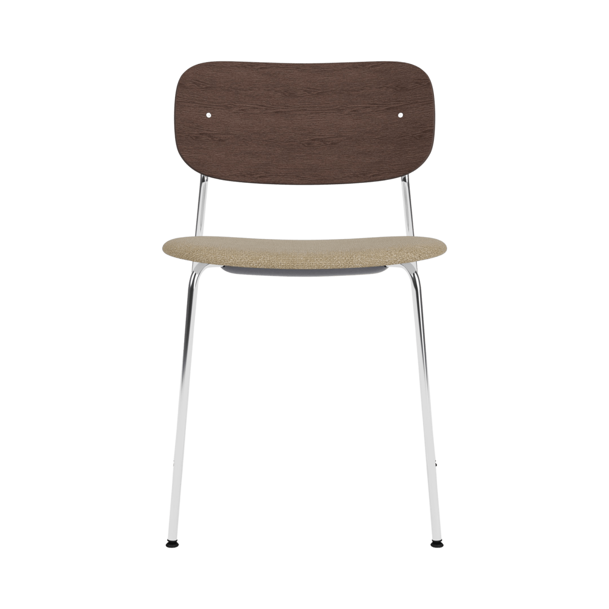 Audo Co Dining Chair, Without Arms, Partially Upholstered