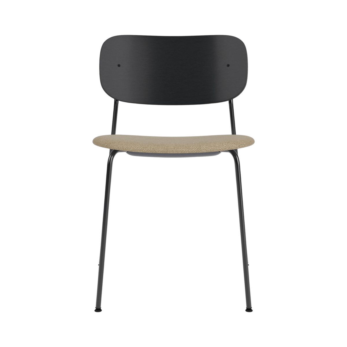 Audo Co Dining Chair, Without Arms, Partially Upholstered