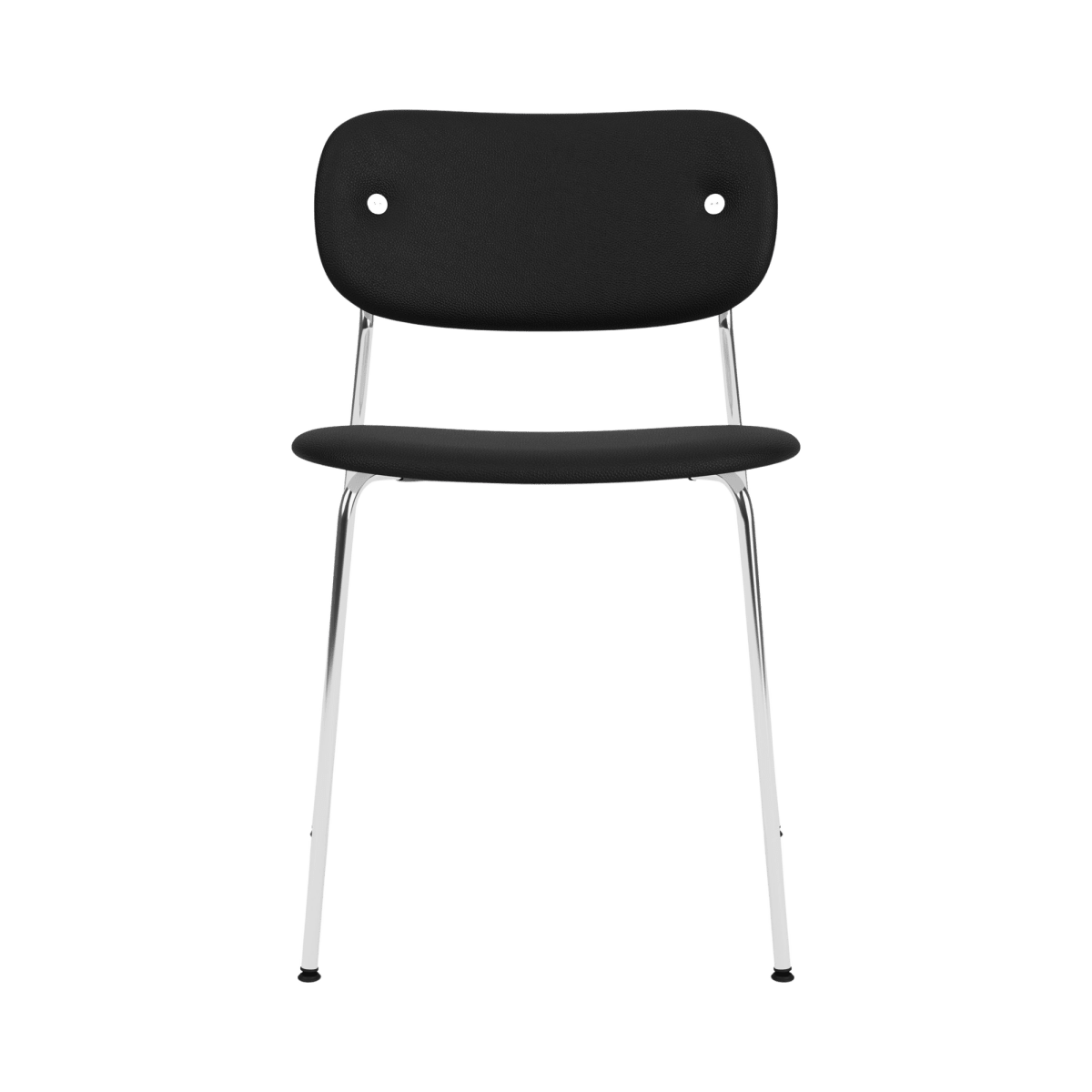 Audo Co Dining Chair, Without Arms, Fully Upholstered – Chrome / 1001/Sierra