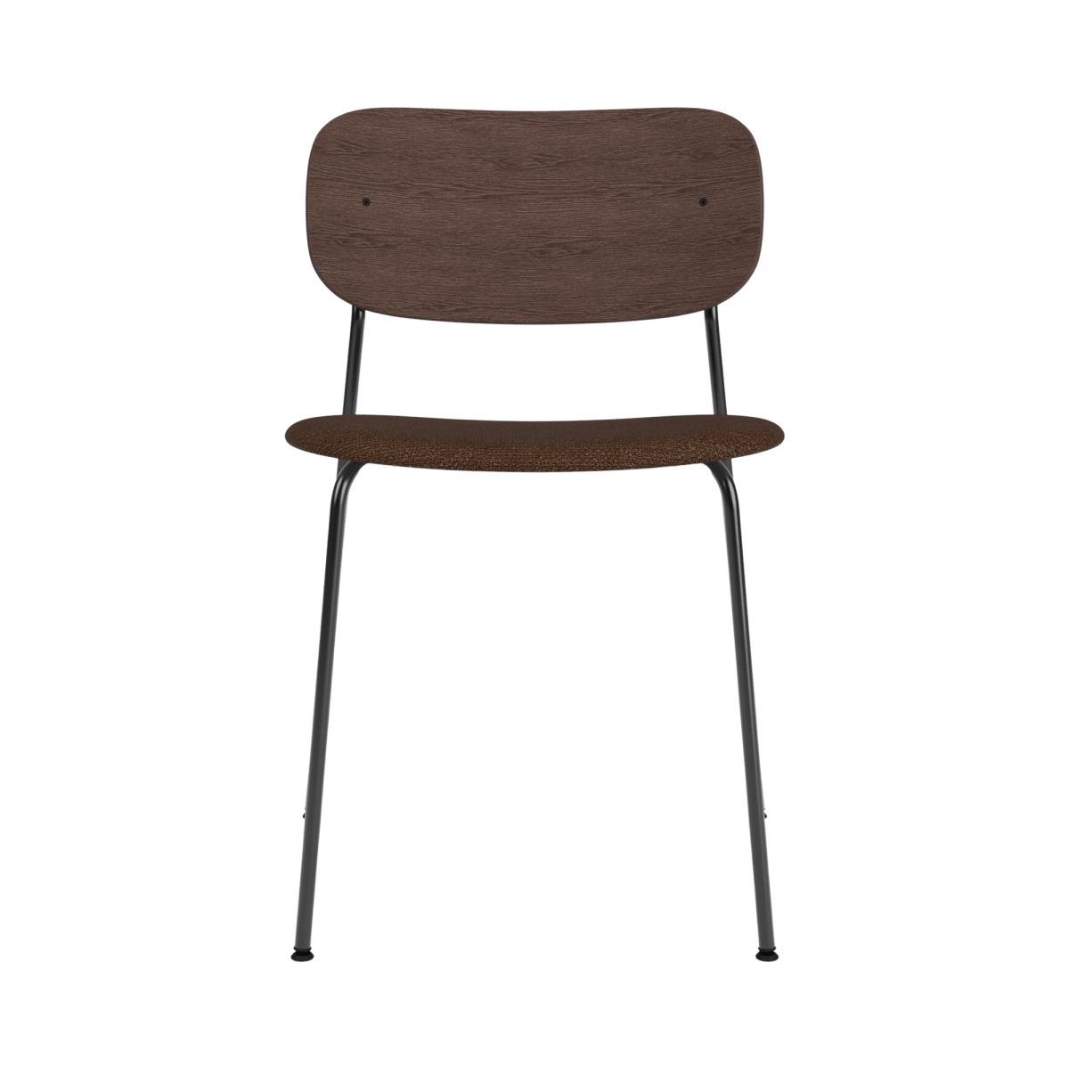 Audo Co Dining Chair, Without Arms, Partially Upholstered