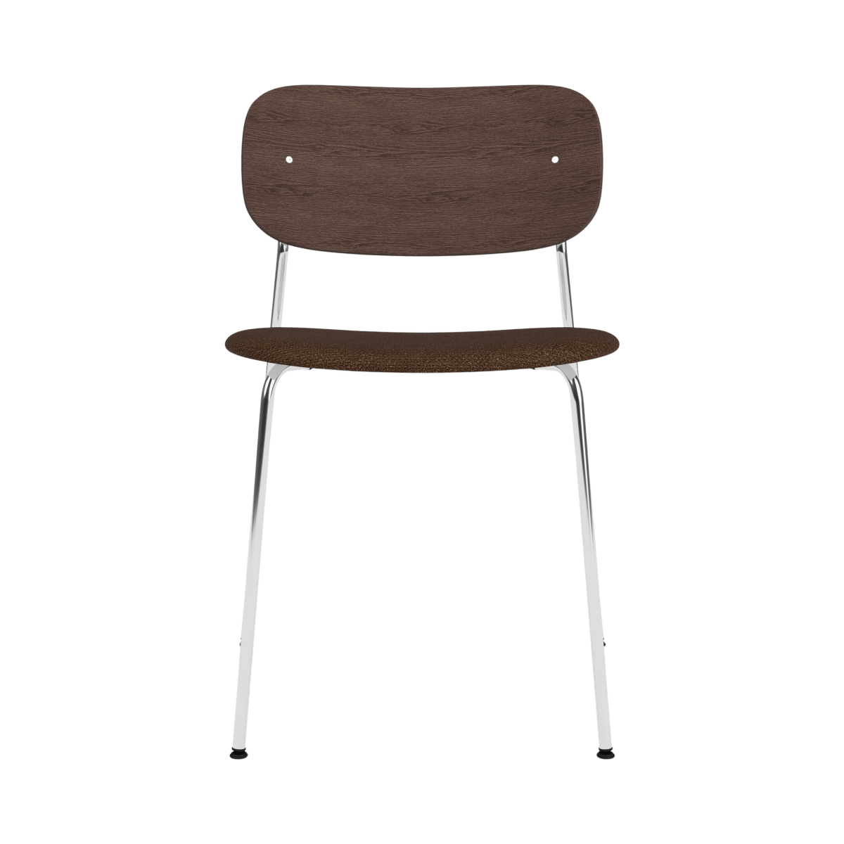 Audo Co Dining Chair, Without Arms, Partially Upholstered