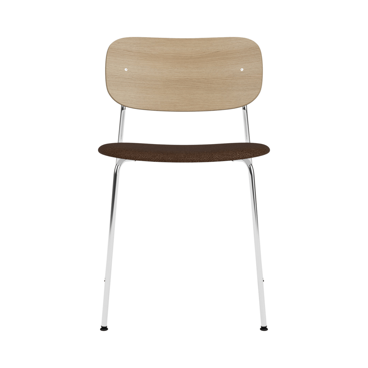 Audo Co Dining Chair, Without Arms, Partially Upholstered