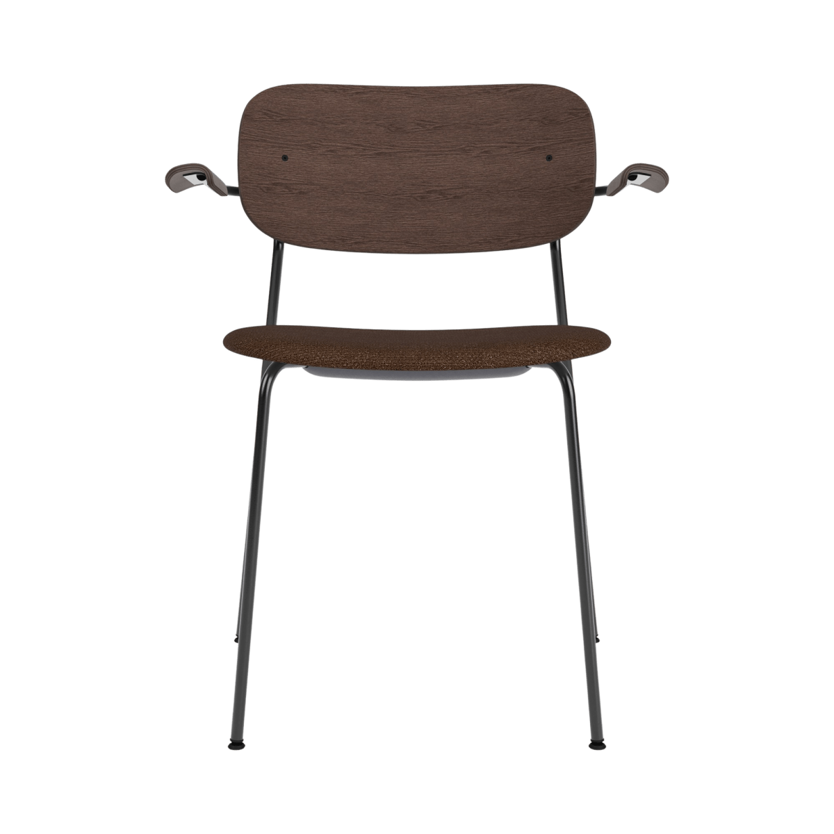 Audo Co Dining Chair, With Arms, Partially Upholstered