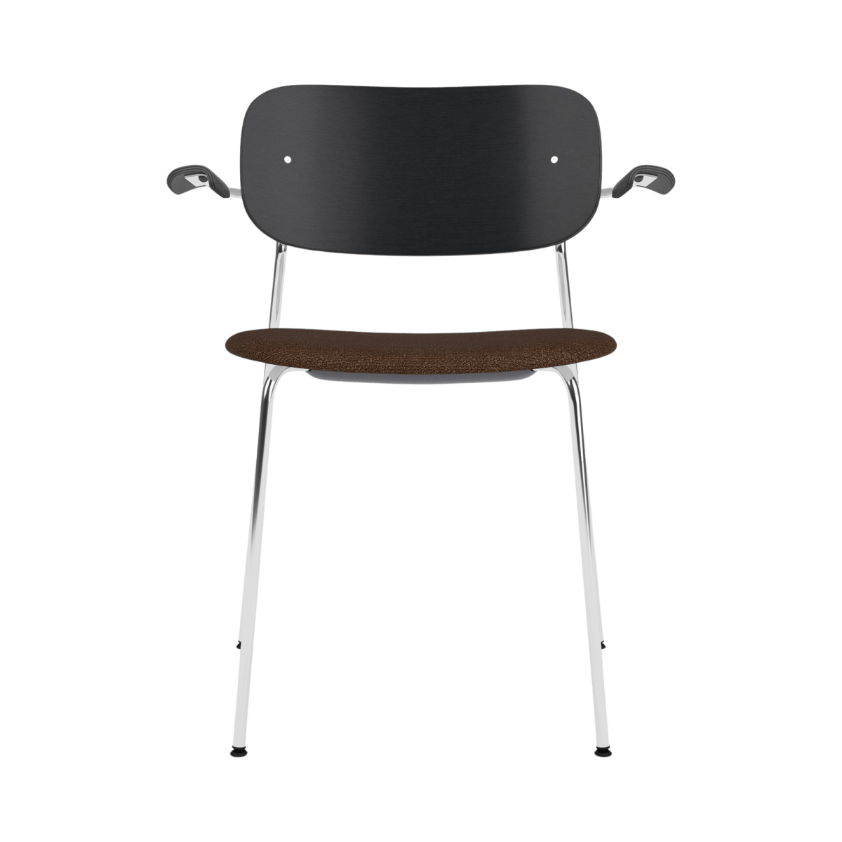 Audo Co Dining Chair, With Arms, Partially Upholstered