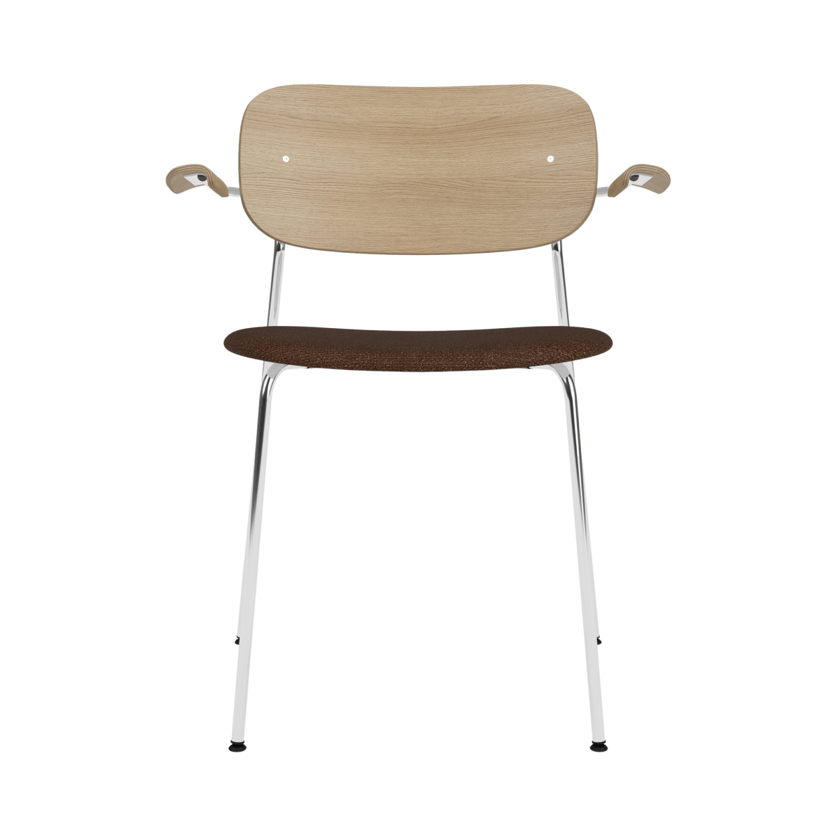 Audo Co Dining Chair, With Arms, Partially Upholstered