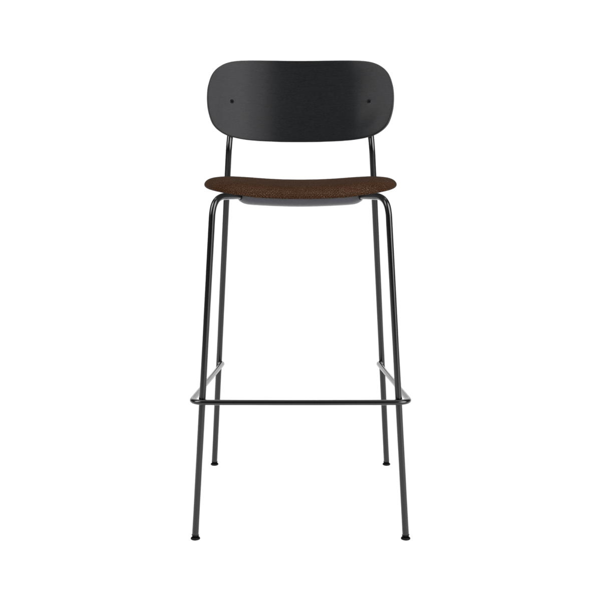 Audo Co Bar Chair, Upholstered - Black Oak / Audo Bouclé US 07