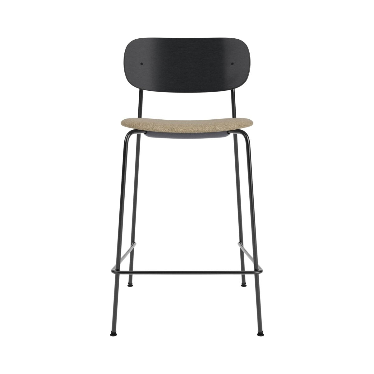 Audo Co Counter Chair, Upholstered - Black Oak / Audo Bouclé US 02