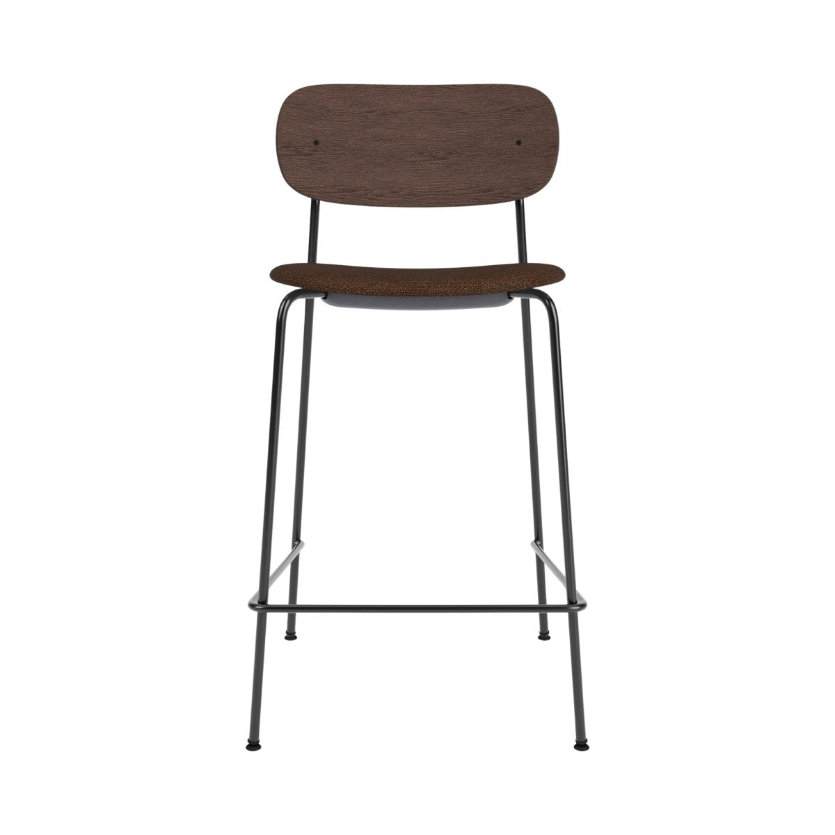 Audo Co Counter Chair, Upholstered - Dark Stained Oak / Audo Bouclé US 07