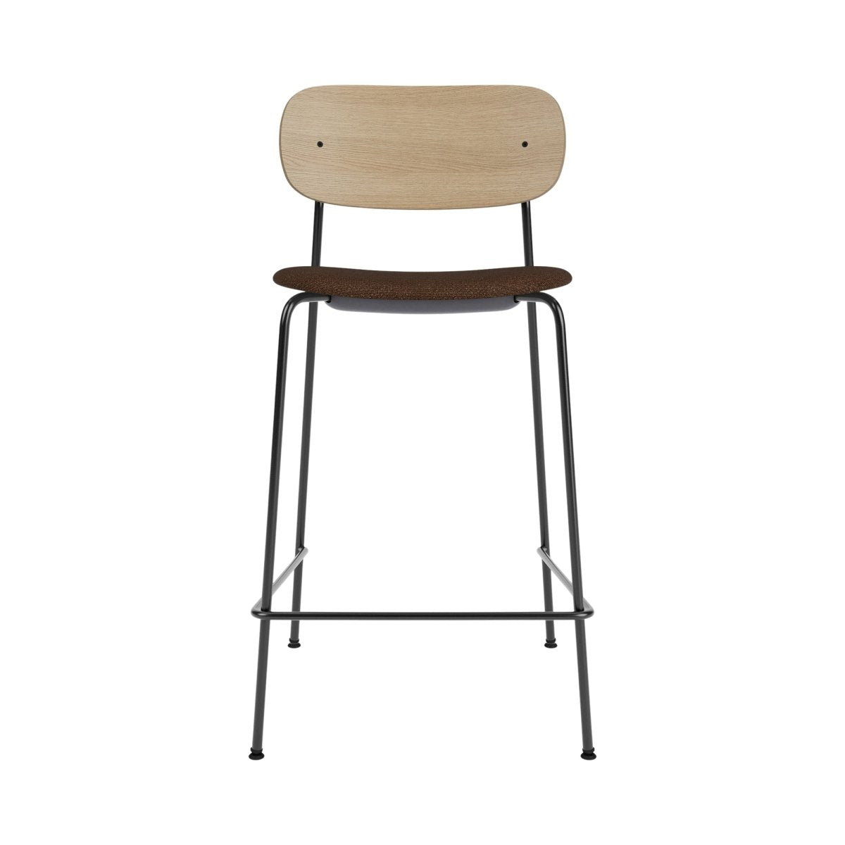 Audo Co Counter Chair, Upholstered - Natural Oak / Audo Bouclé US 07