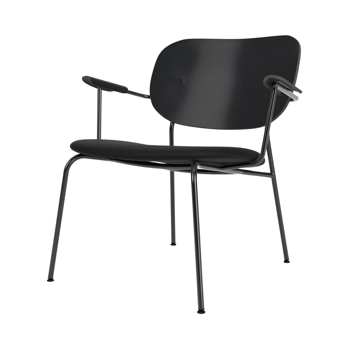 Audo Co Lounge Chair, Partially Upholstered