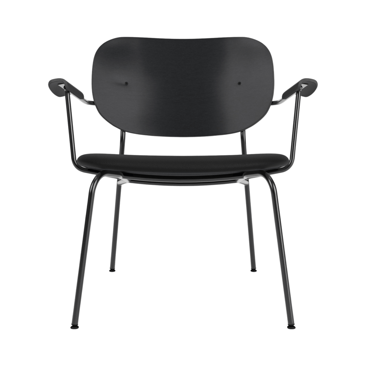 Audo Co Lounge Chair, Partially Upholstered – Black Oak / 1001/Sierra