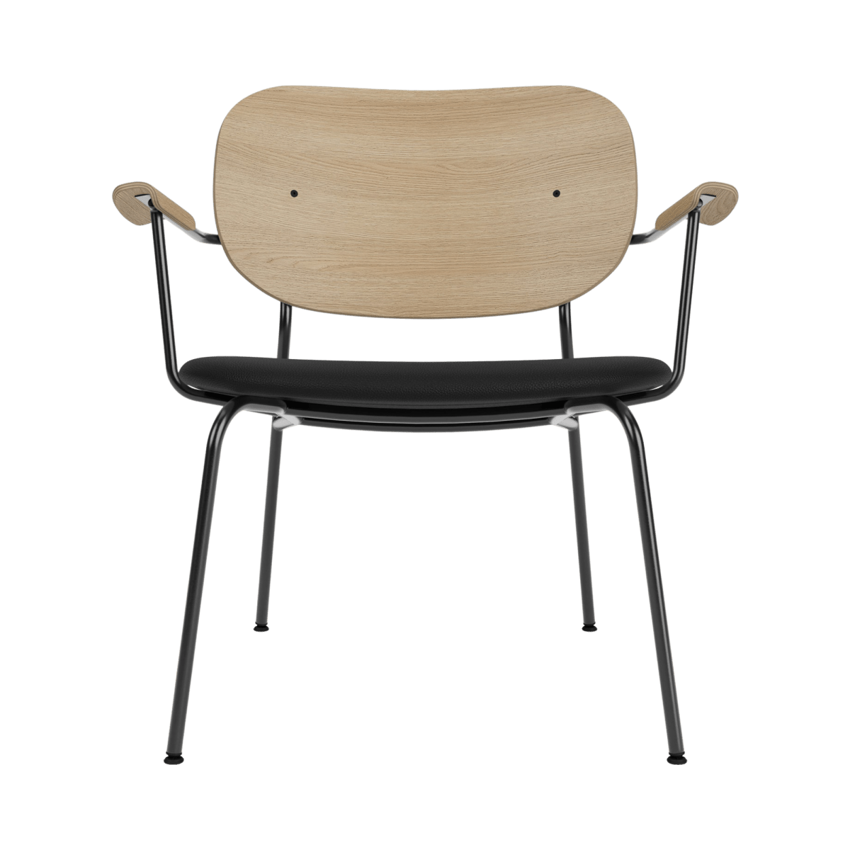 Audo Co Lounge Chair, Partially Upholstered – Natural Oak / 1001/Sierra