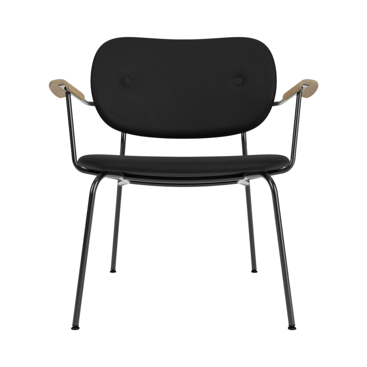 Audo Co Lounge Chair, Fully Upholstered – Natural Oak Arms / 1001/Sierra