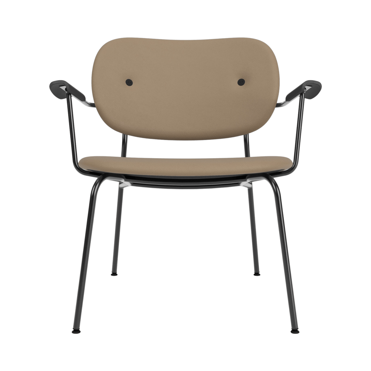 Audo Co Lounge Chair, Fully Upholstered – Black Oak Arms / 1611/Sierra
