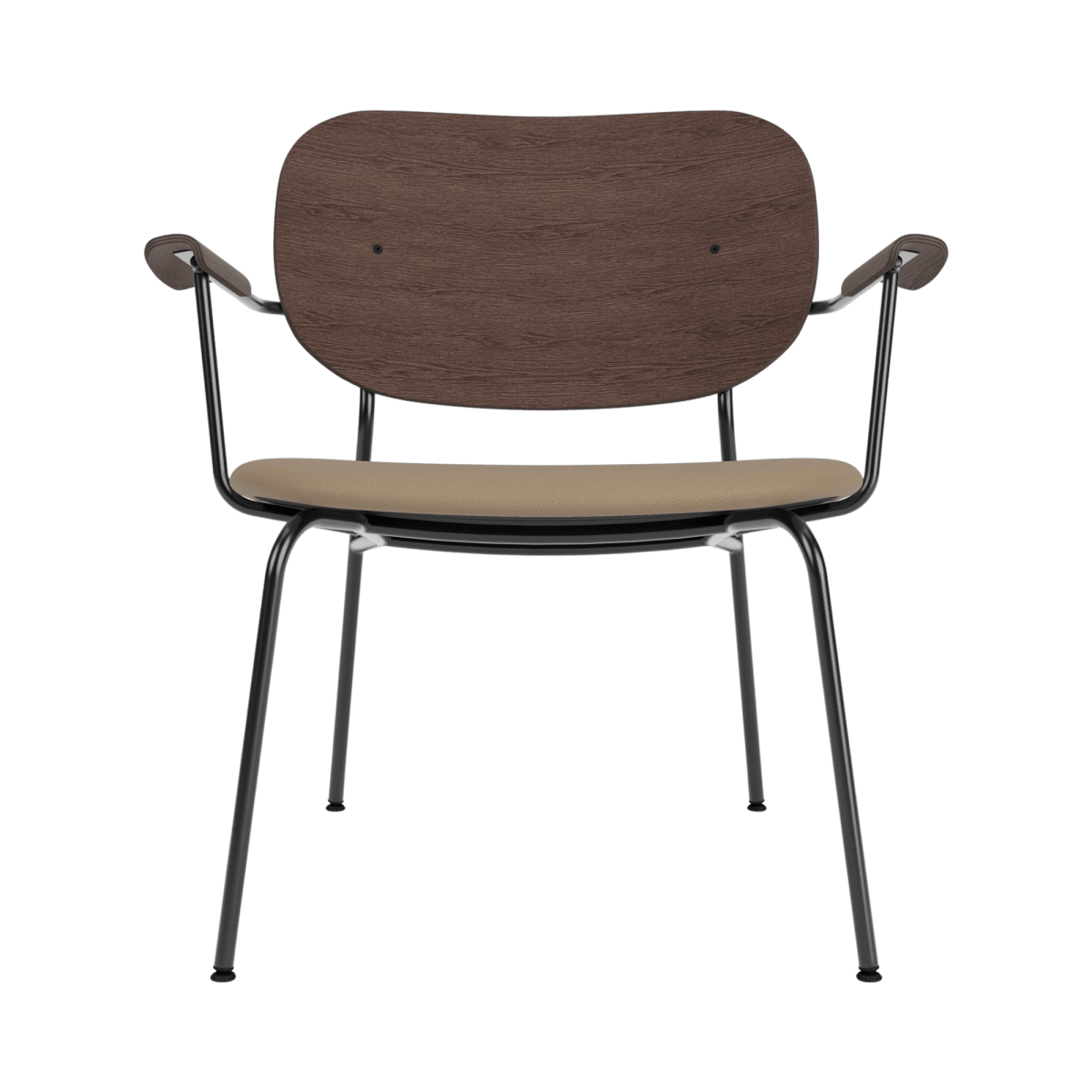Audo Co Lounge Chair, Partially Upholstered – Dark Stained Oak / 1611/Sierra