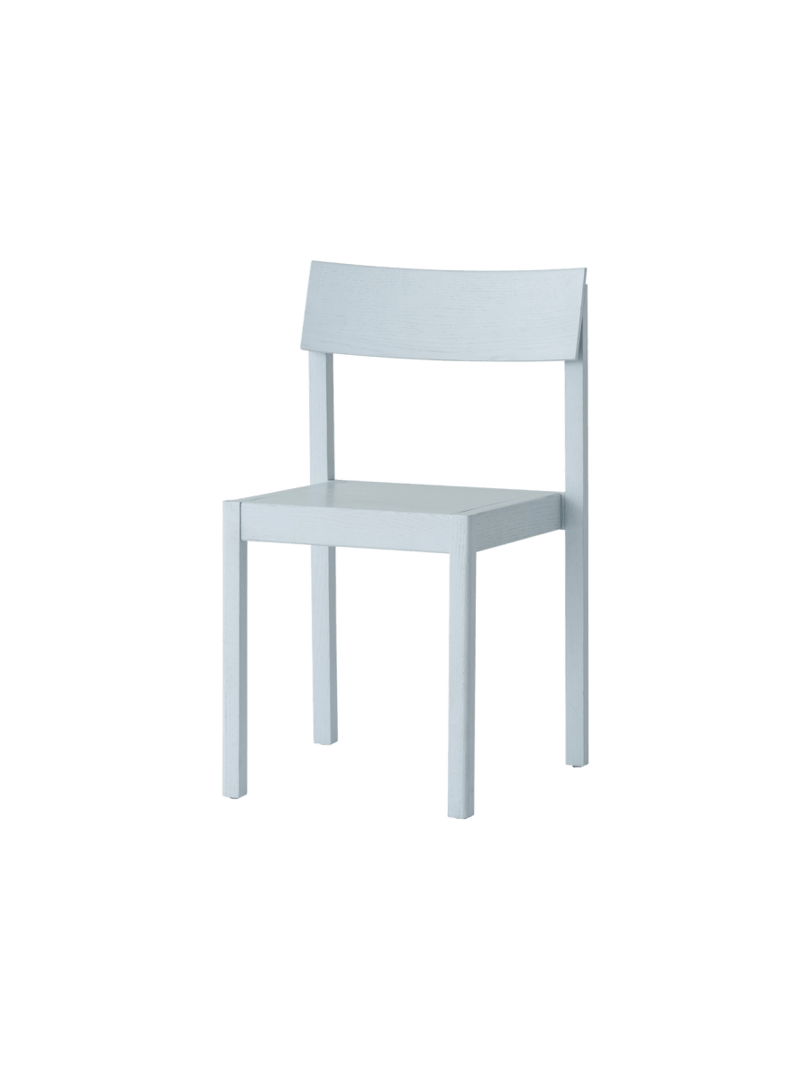 Audo Mauro Dining Chair – Wood Seat / Linen Blue Oak