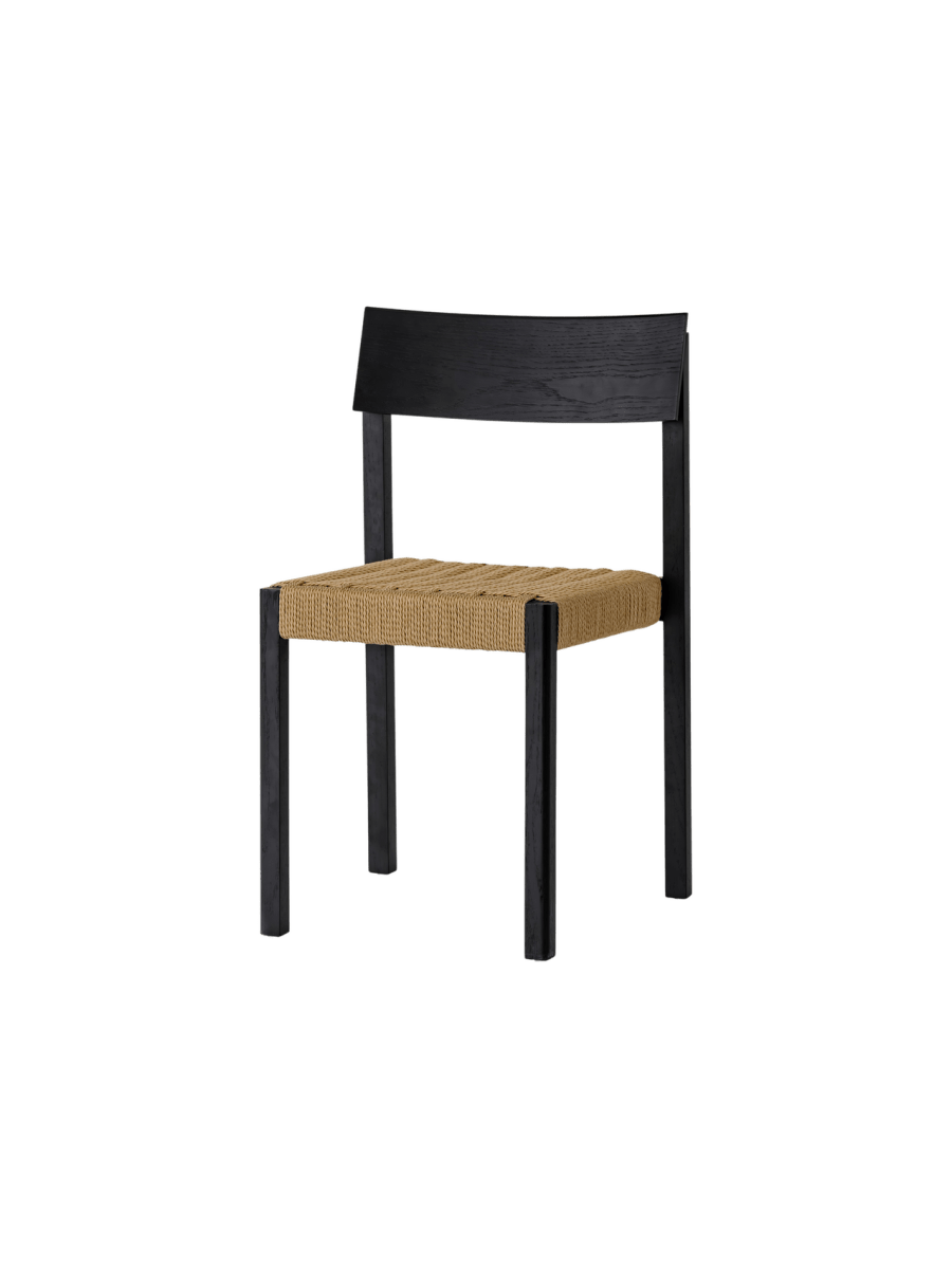 Audo Mauro Dining Chair – Paper Cord Seat / Black Oak
