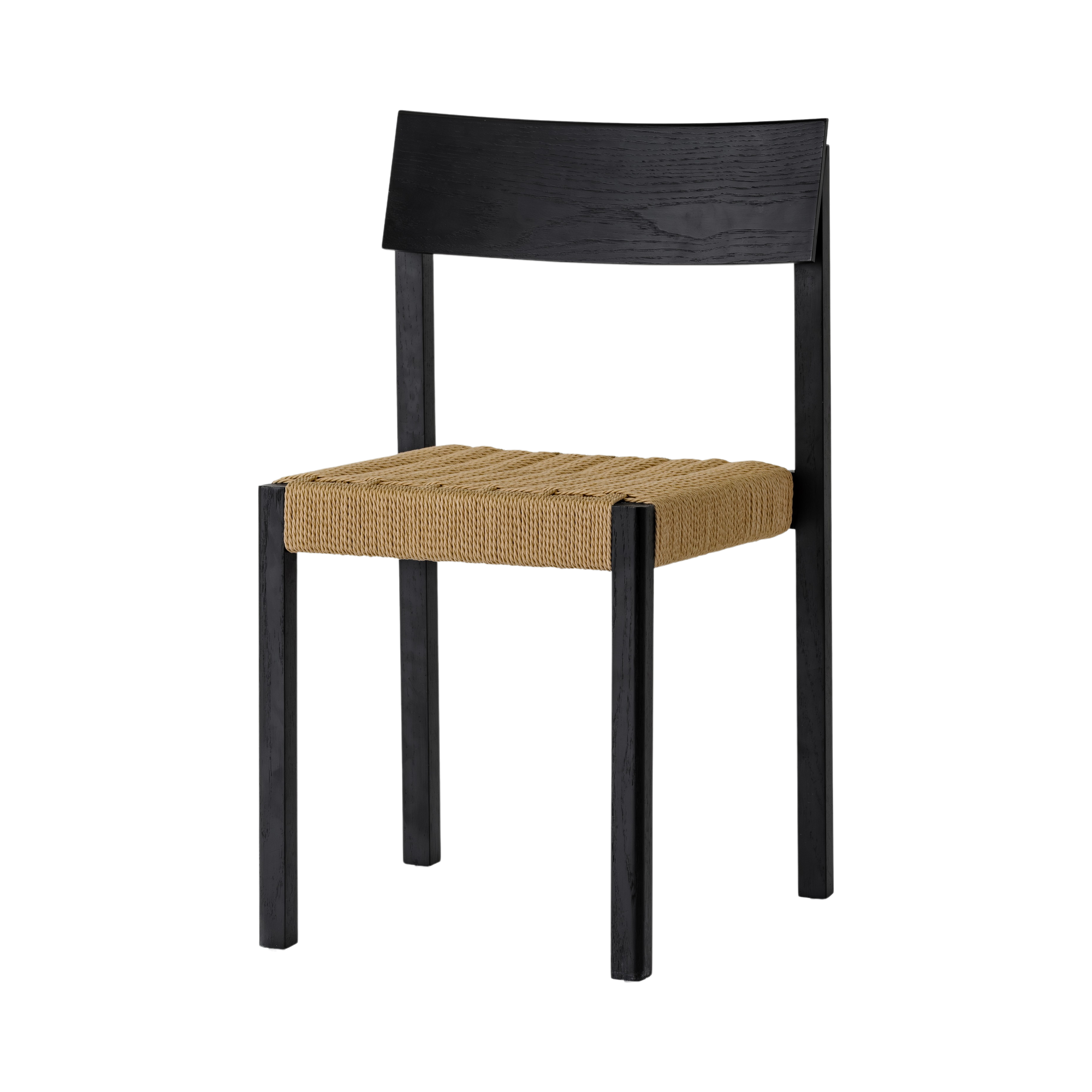 Audo Mauro Dining Chair – Paper Cord Seat / Black Oak