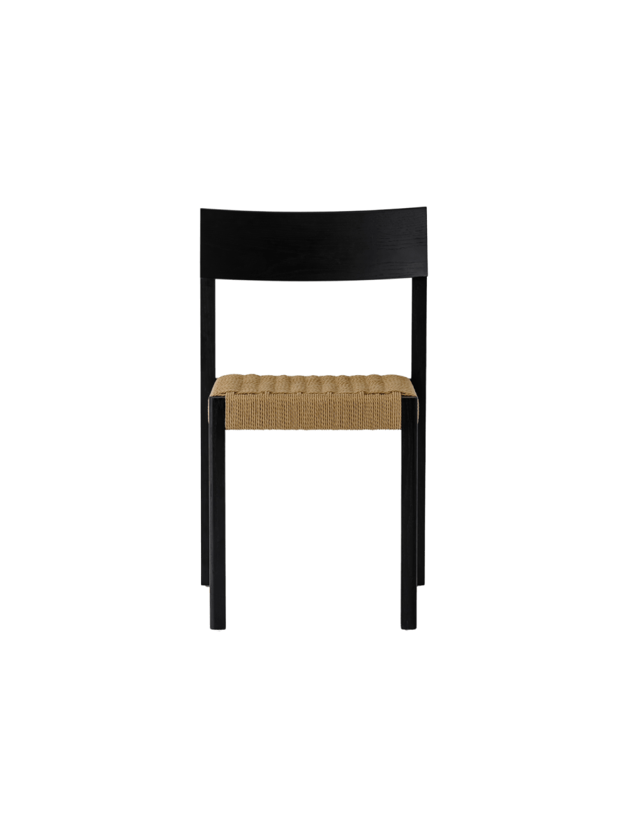 Audo Mauro Dining Chair – Paper Cord Seat / Black Oak
