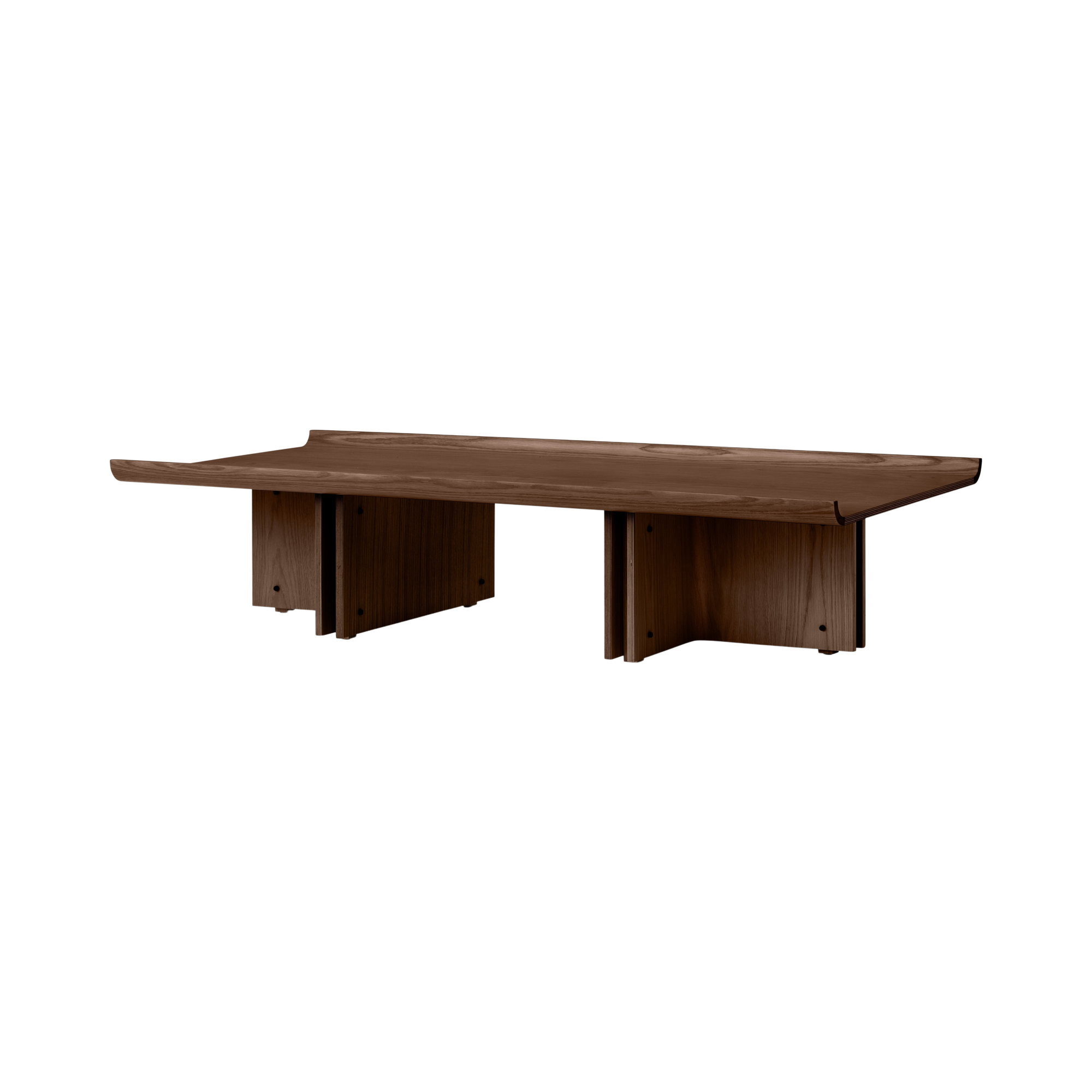 Audo Conrad Lounge Table – 59L x 30W / Dark Stained Oak