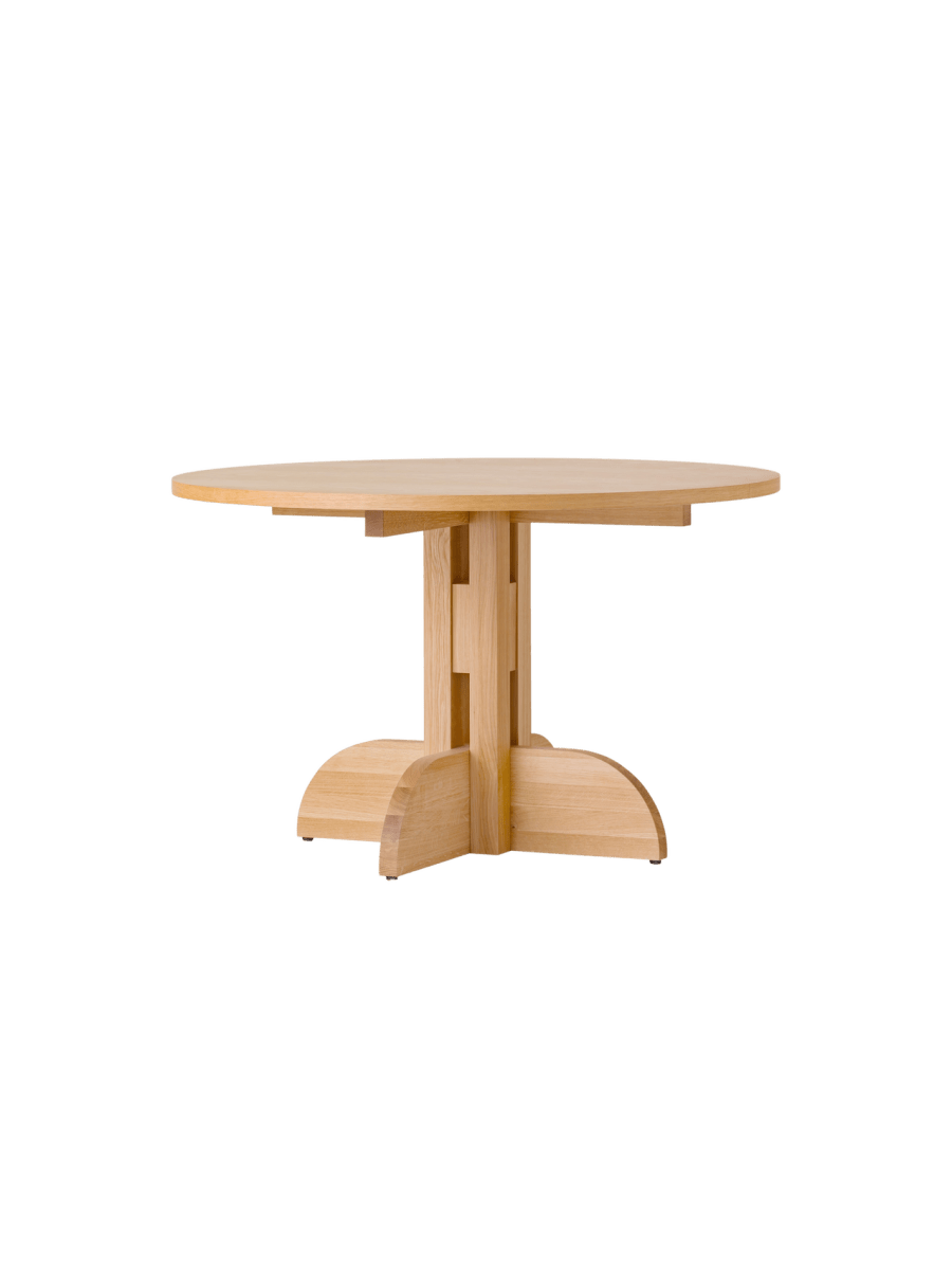 Audo Puffin Dining Table, Round – Ø48 / Oak Veneer