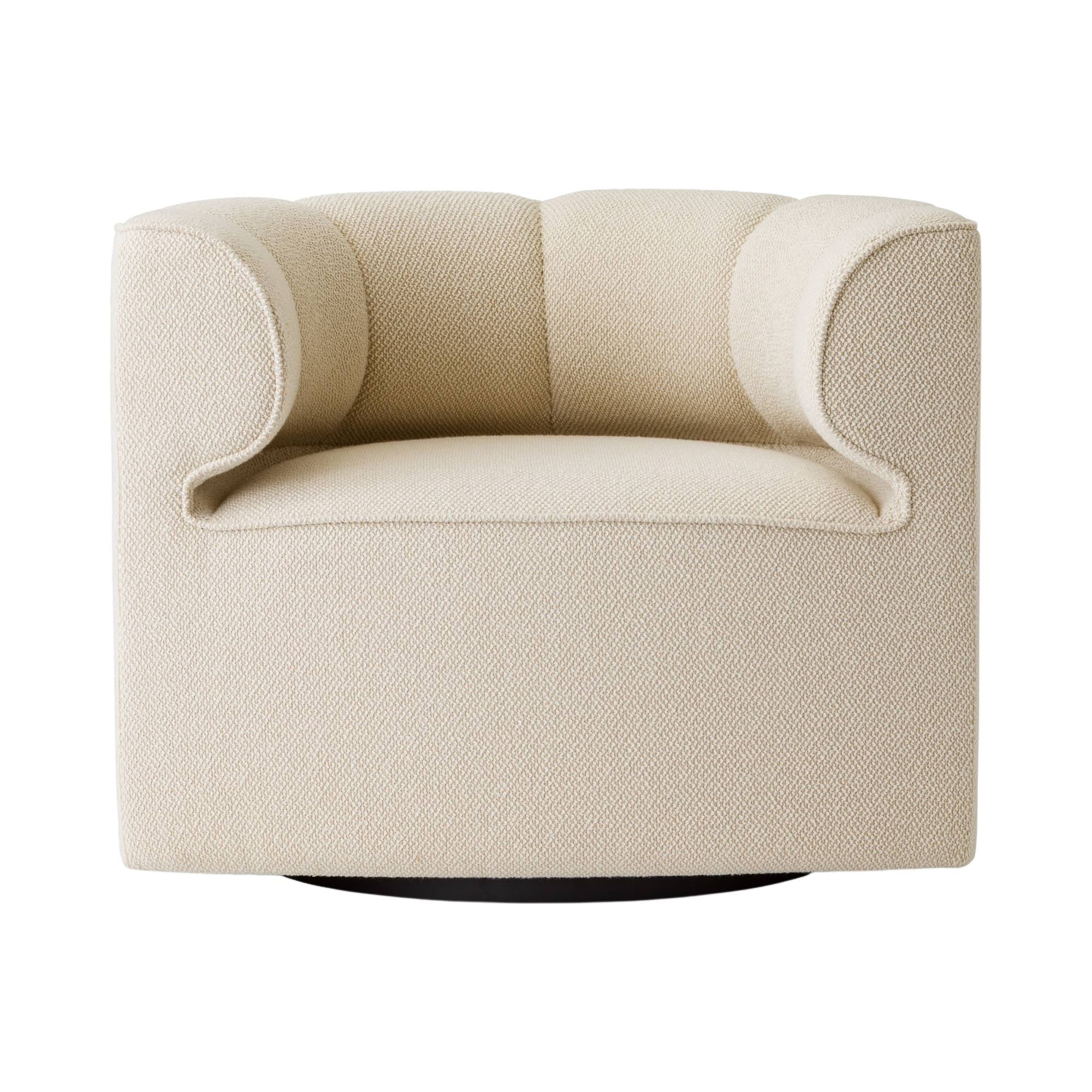 Audo Eave Seamline Lounge Chair – Swivel with Return / Logan Fossil