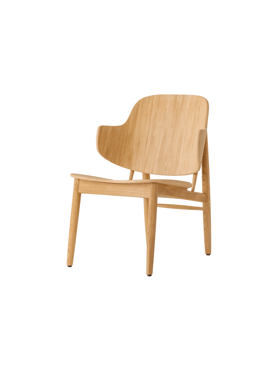 Audo The Penguin Wooden Lounge Chair – Natural Oak