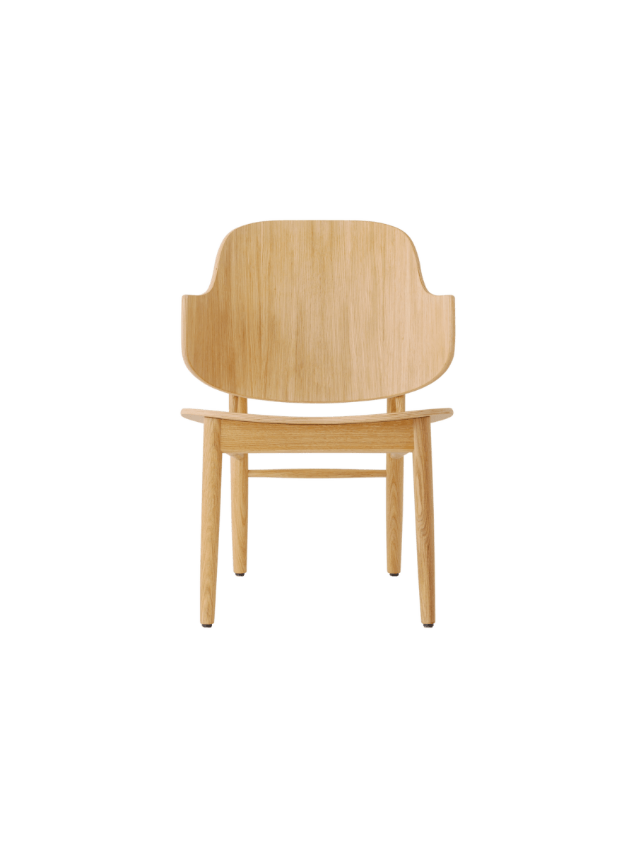Audo The Penguin Wooden Lounge Chair – Natural Oak