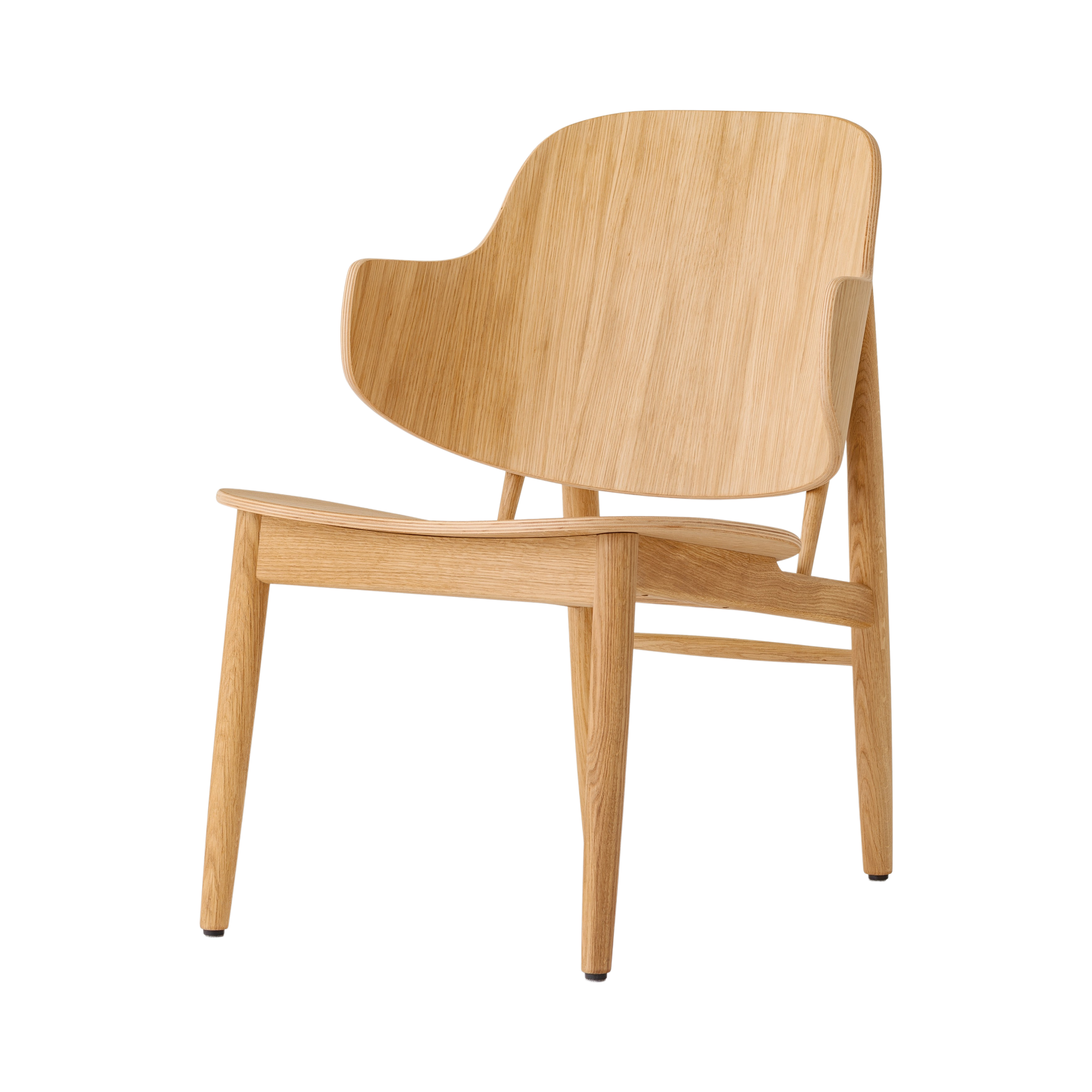 Audo The Penguin Wooden Lounge Chair – Natural Oak
