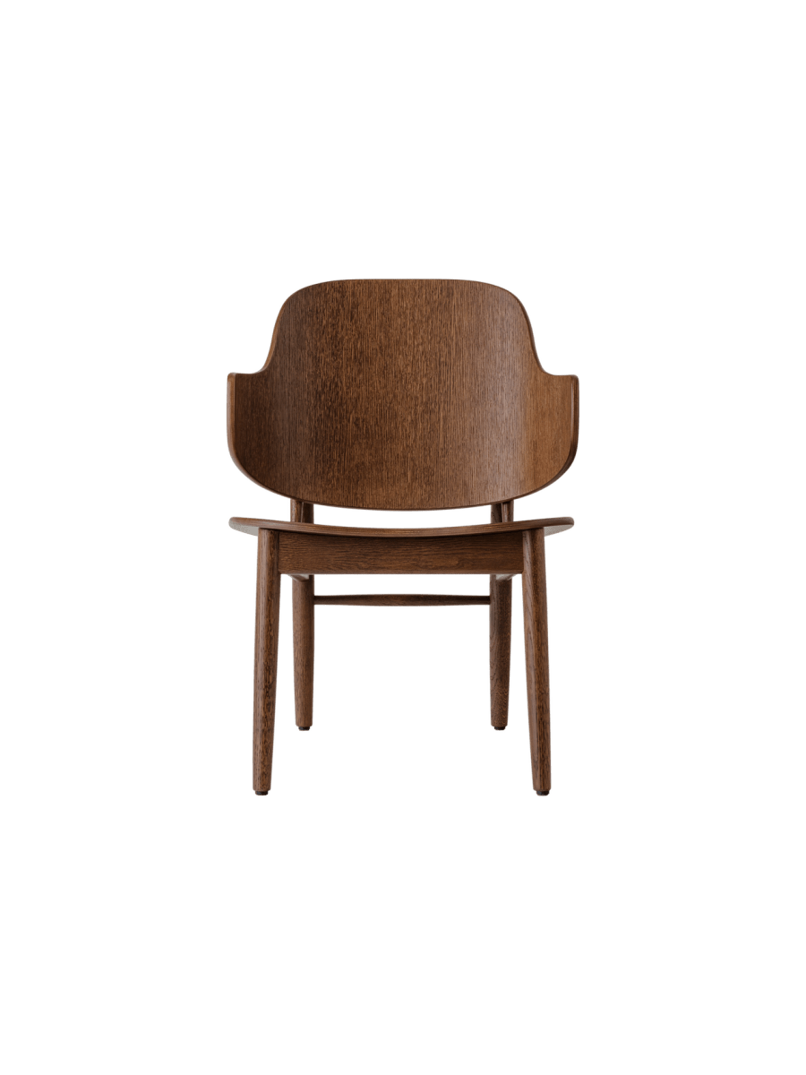 Audo The Penguin Wooden Lounge Chair – Red Stained Oak