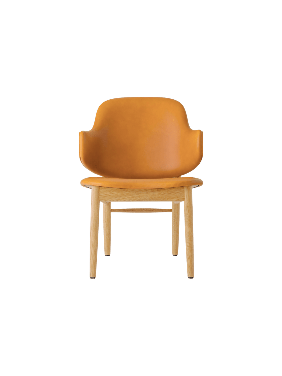 Audo The Penguin Wooden Lounge Chair, Upholstered – Fully Upholstered / Natural Oak / Aida 0250