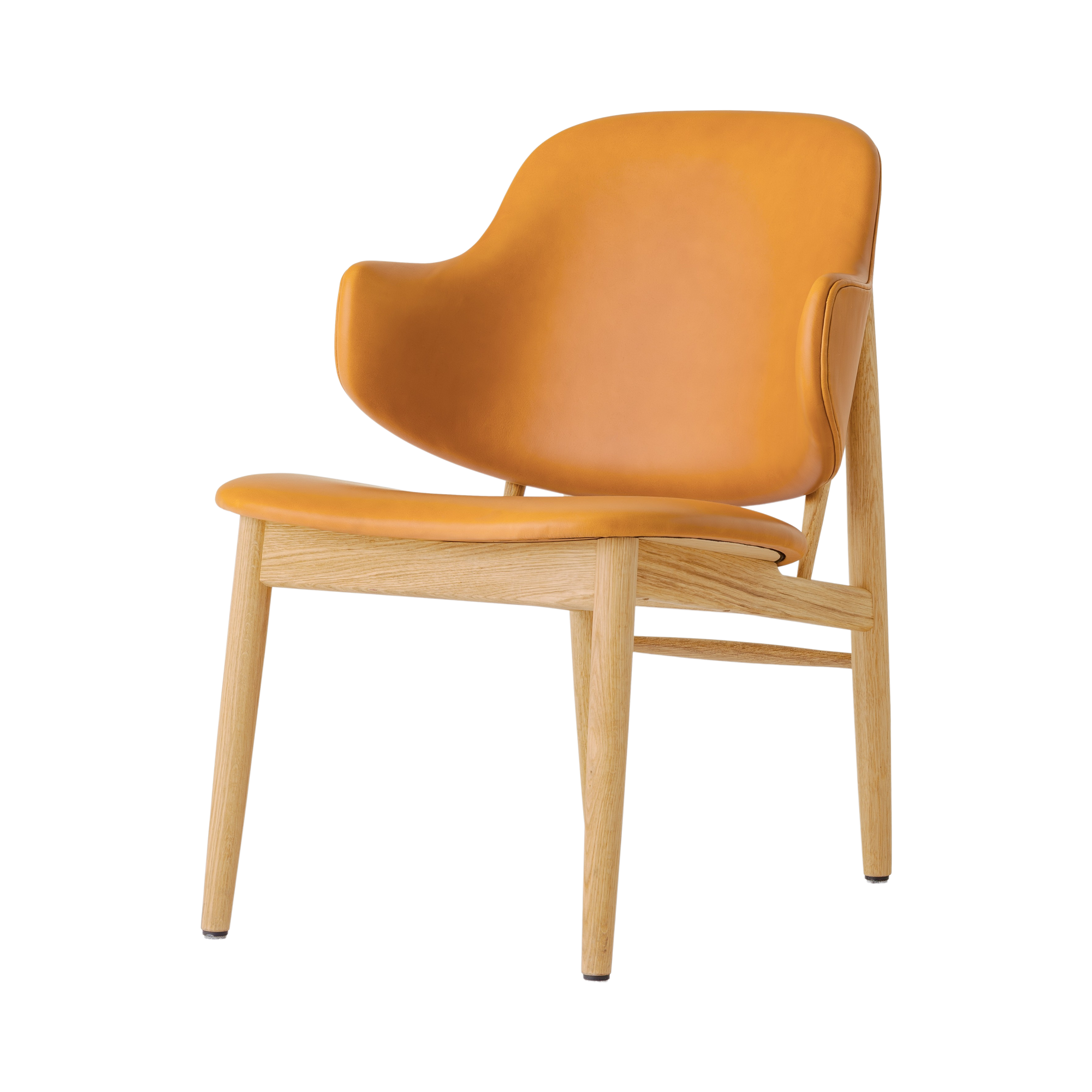 Audo The Penguin Wooden Lounge Chair, Upholstered – Fully Upholstered / Natural Oak / Aida 0250