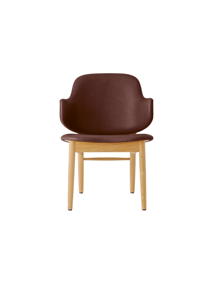 Audo The Penguin Wooden Lounge Chair, Upholstered – Fully Upholstered / Natural Oak / Aida 0329