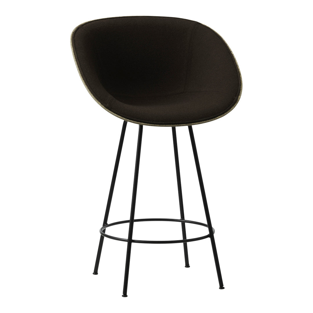 Normann Copenhagen Mat Counter Chair w/ Arms - Front Upholstered