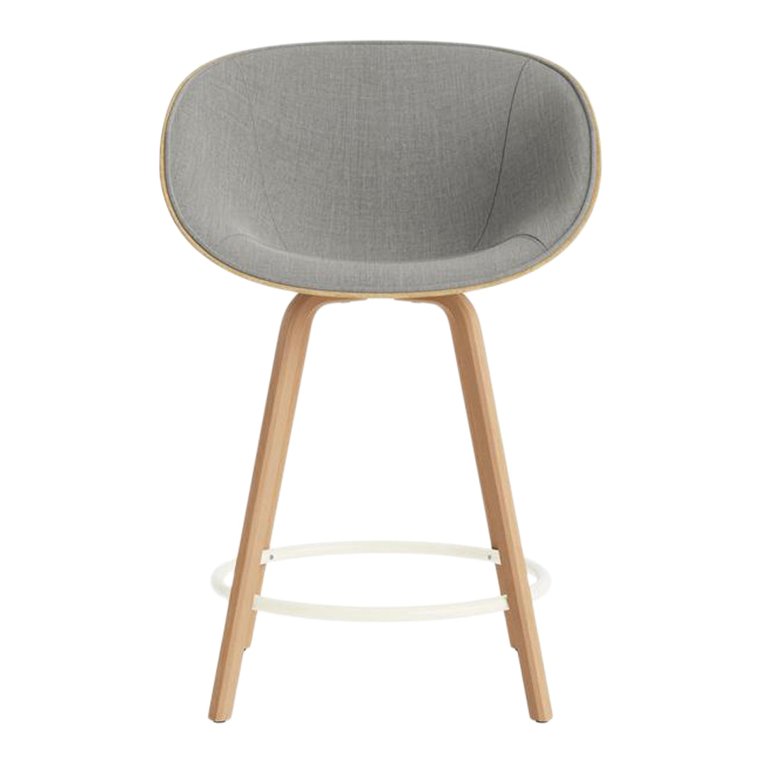Normann Copenhagen Mat Counter Chair w/ Arms - Front Upholstered