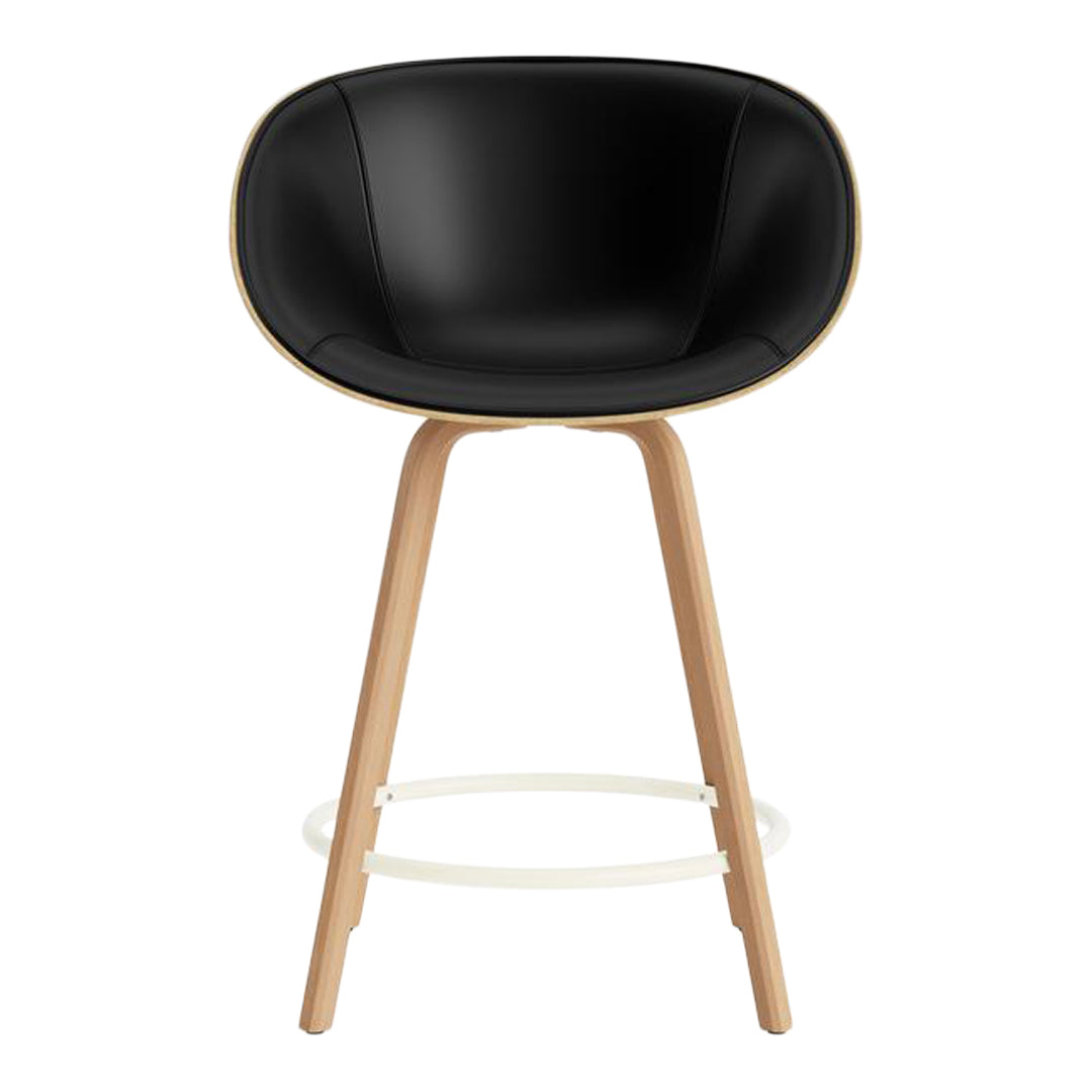 Normann Copenhagen Mat Counter Chair w/ Arms - Front Upholstered
