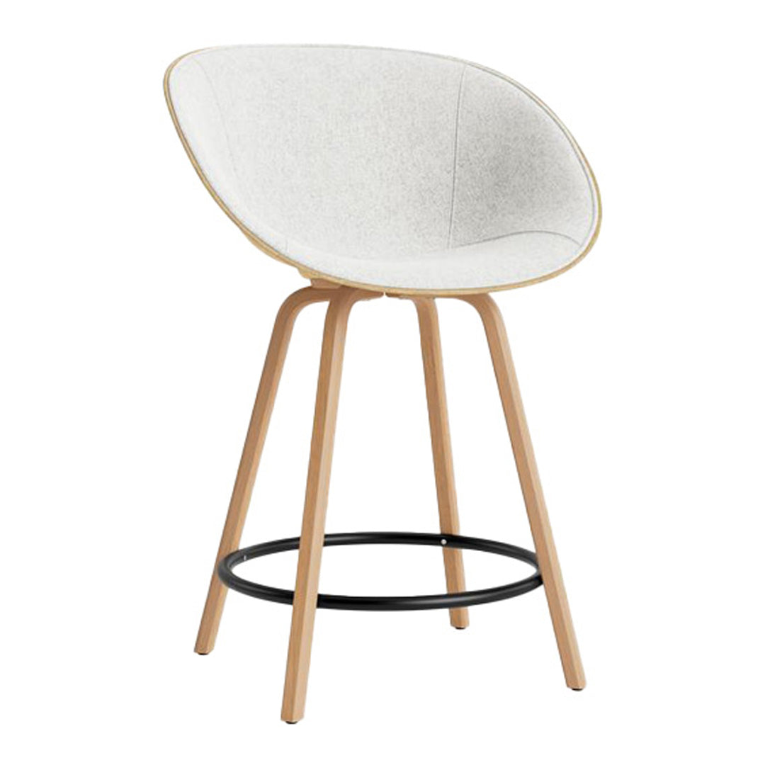 Normann Copenhagen Mat Counter Chair w/ Arms - Front Upholstered