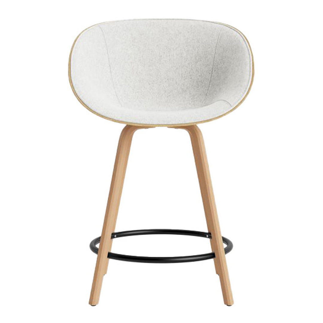 Normann Copenhagen Mat Counter Chair w/ Arms - Front Upholstered