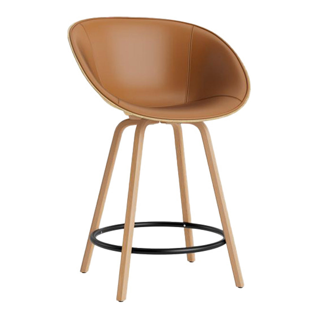Normann Copenhagen Mat Counter Chair w/ Arms - Front Upholstered