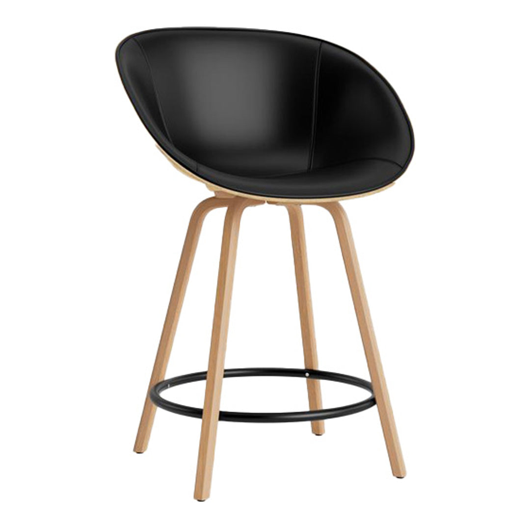 Normann Copenhagen Mat Counter Chair w/ Arms - Front Upholstered