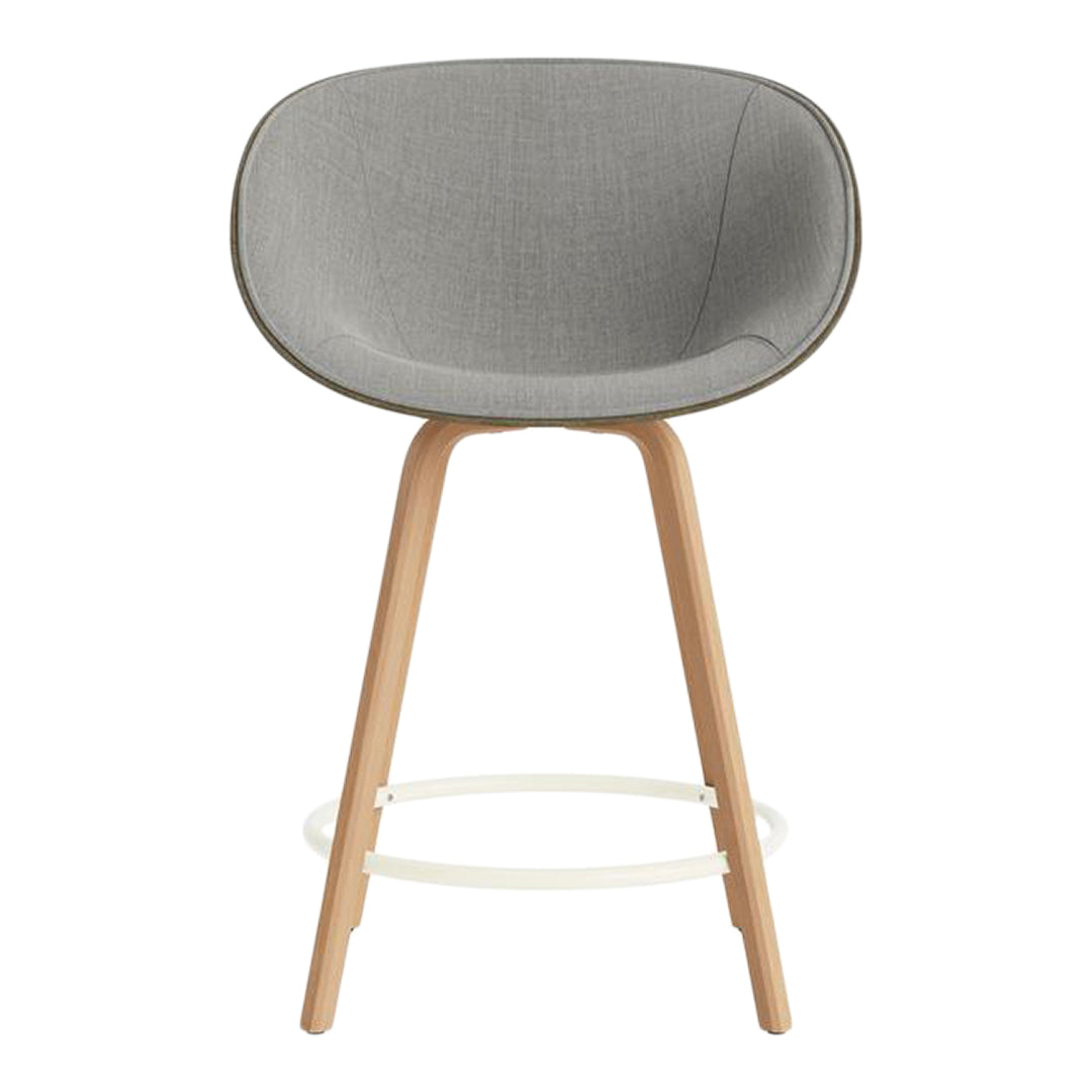 Normann Copenhagen Mat Counter Chair w/ Arms - Front Upholstered