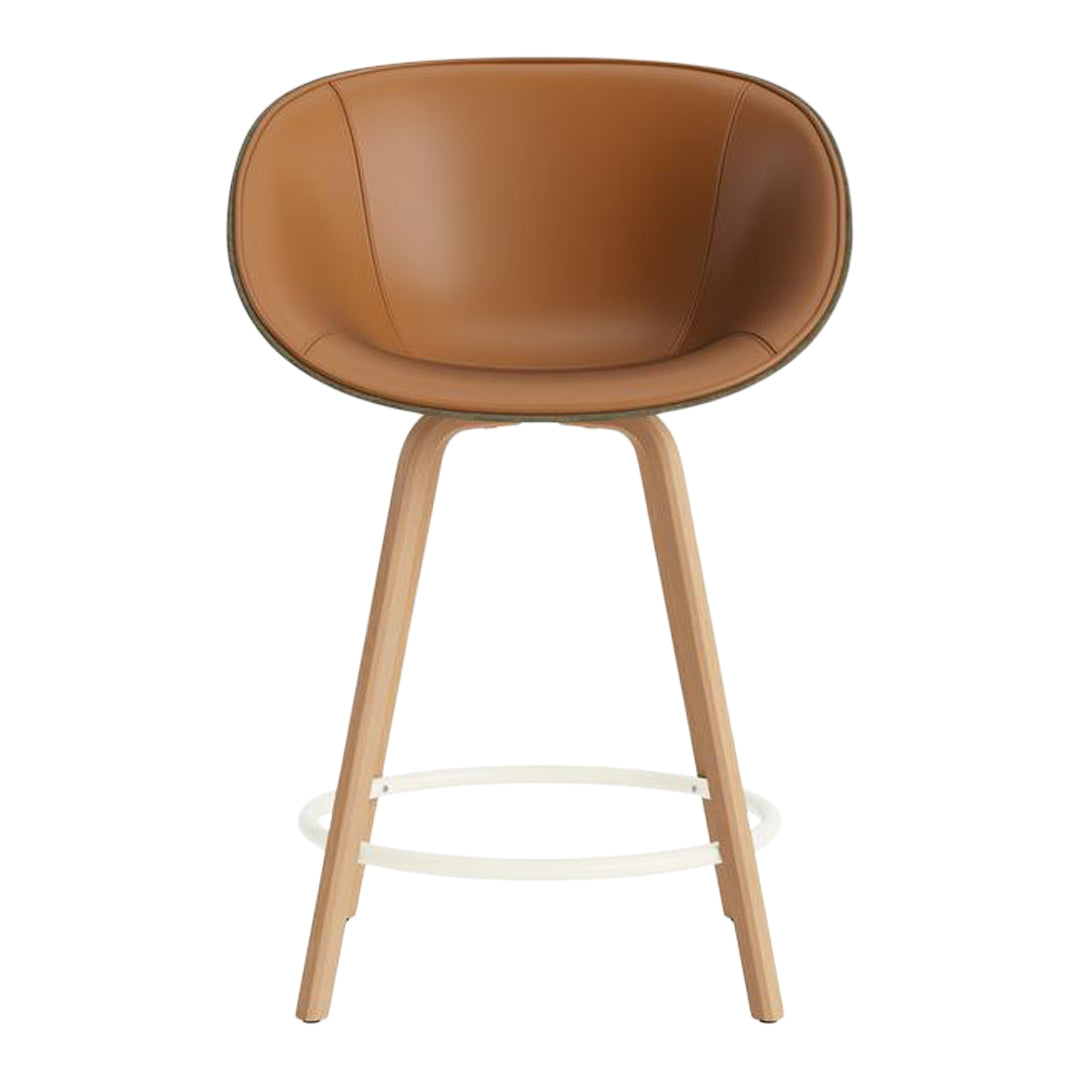 Normann Copenhagen Mat Counter Chair w/ Arms - Front Upholstered