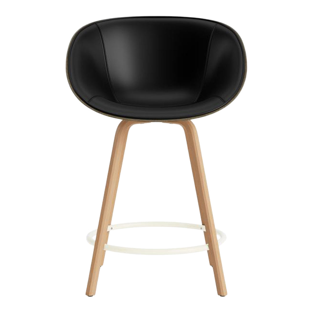 Normann Copenhagen Mat Counter Chair w/ Arms - Front Upholstered