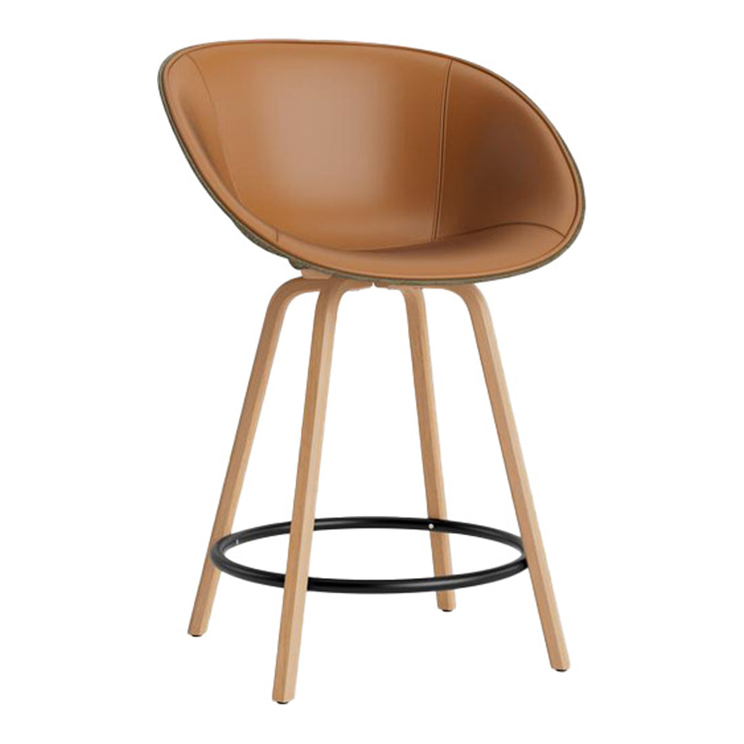 Normann Copenhagen Mat Counter Chair w/ Arms - Front Upholstered