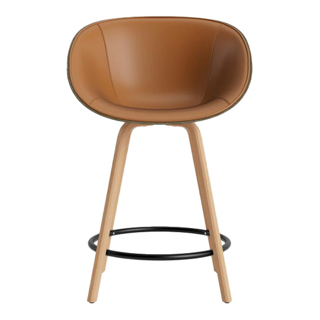 Normann Copenhagen Mat Counter Chair w/ Arms - Front Upholstered