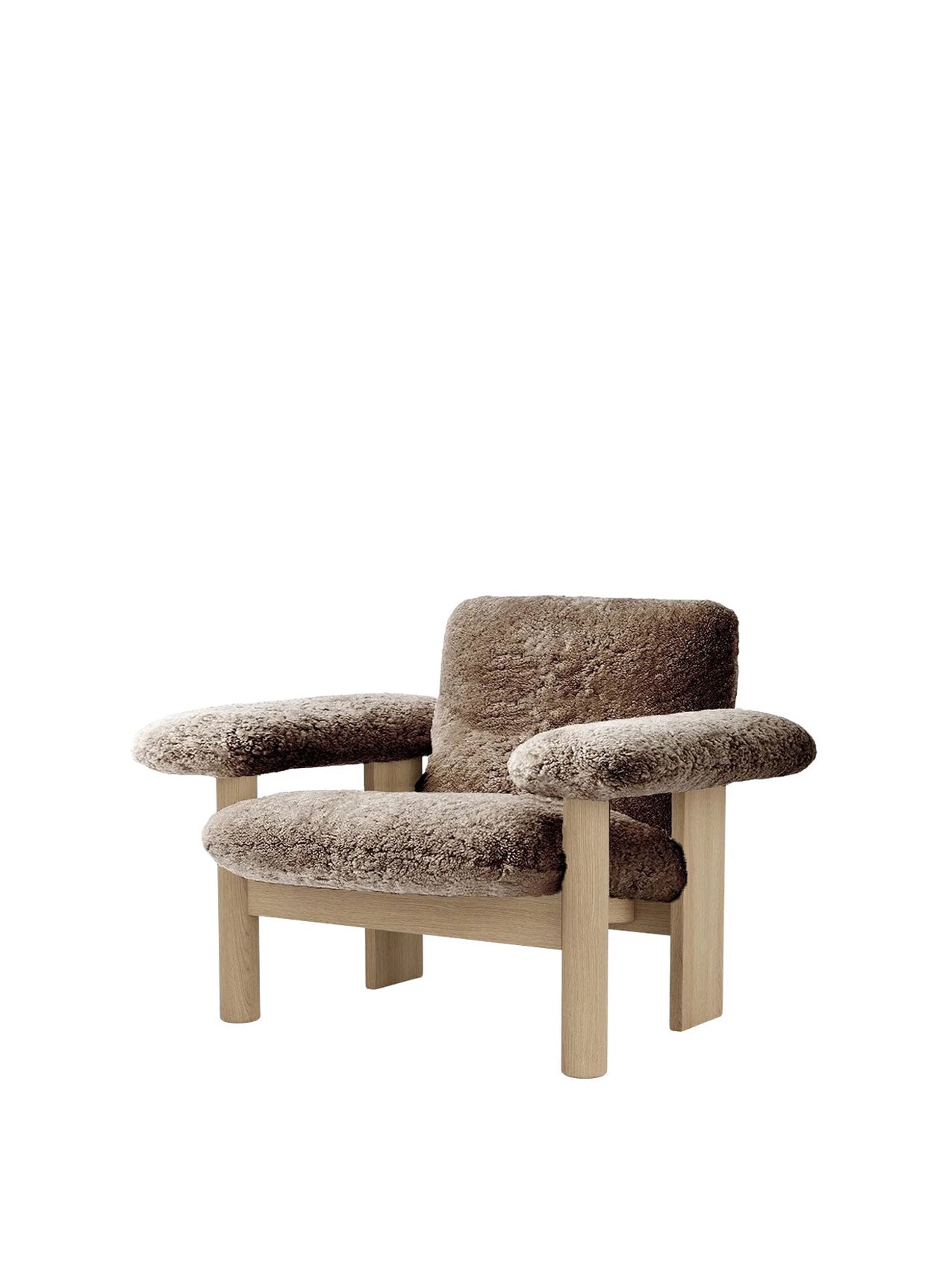 Audo Brasilia Lounge Chair, Low Back, Sheepskin