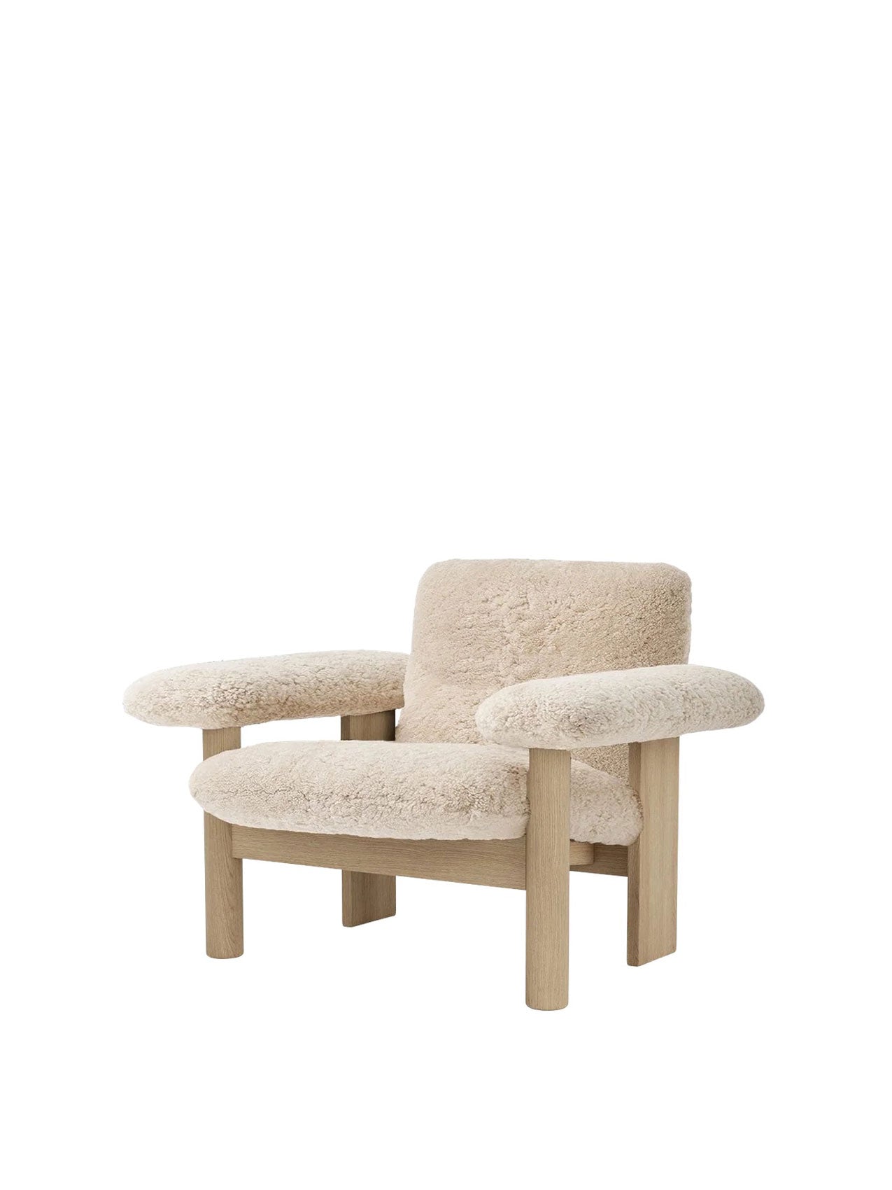 Audo Brasilia Lounge Chair, Low Back, Sheepskin