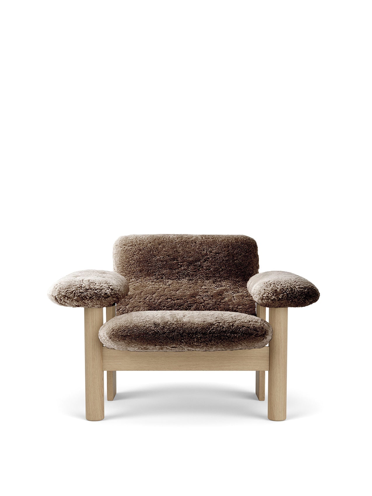 Audo Brasilia Lounge Chair, Low Back, Sheepskin