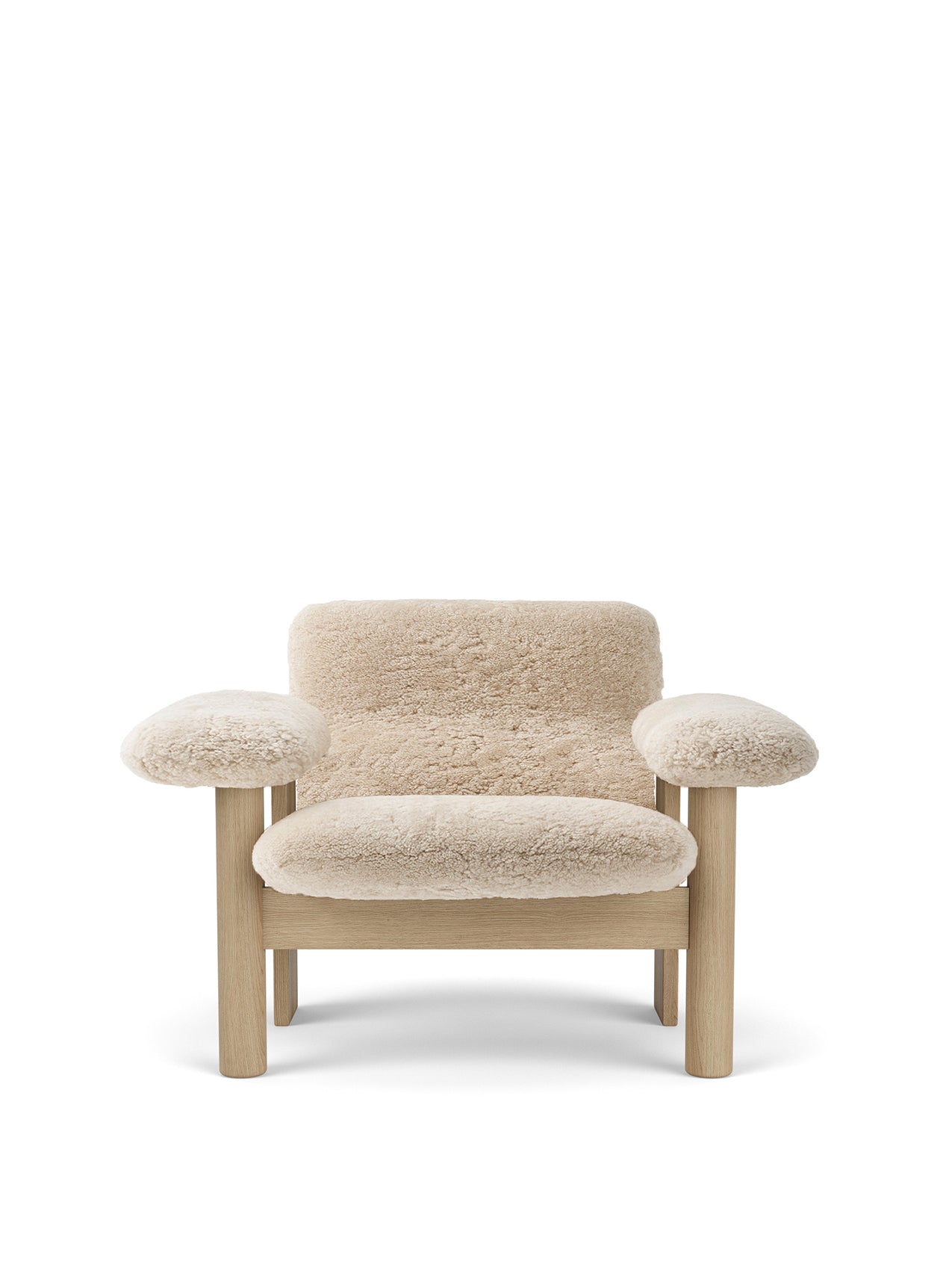 Audo Brasilia Lounge Chair, Low Back, Sheepskin